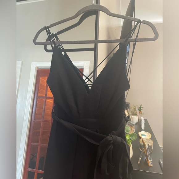 Lulus Black Backless Wide-Leg Jumpsuit - Picture 2 of 9